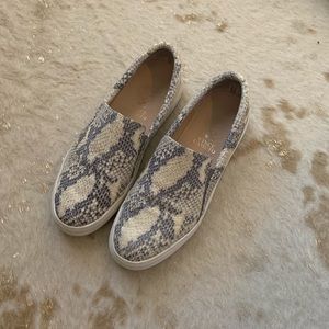 Vince Camino Snake Skin Slip Ons